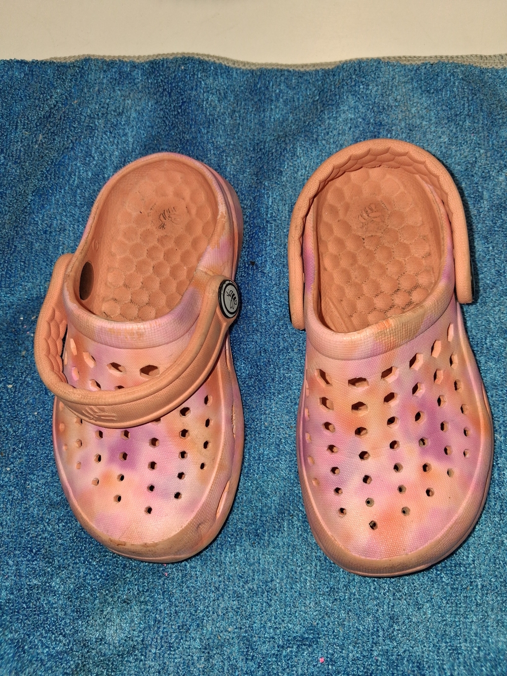 Kids Tie-Dye Pink Comfort Sandal Clogs